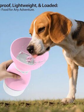 Portable Dog Water Bottle & Food Container - Leakproof(1 Pack)